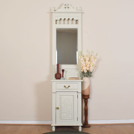 Painted Mahogany Mirrored Hall Stand