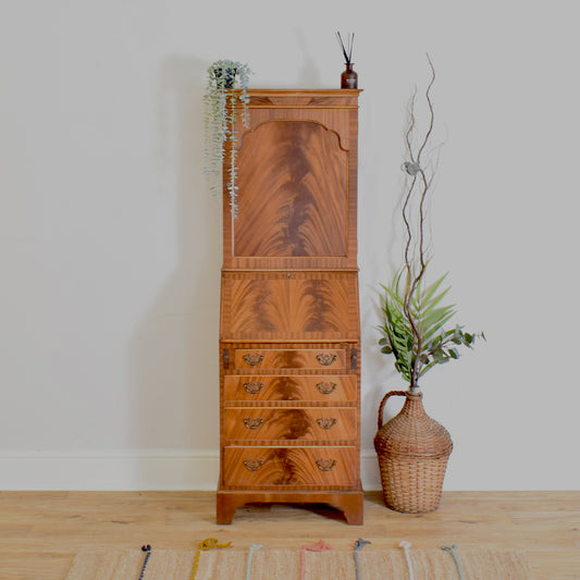 Mahogany Veneer Bureau Bookcase