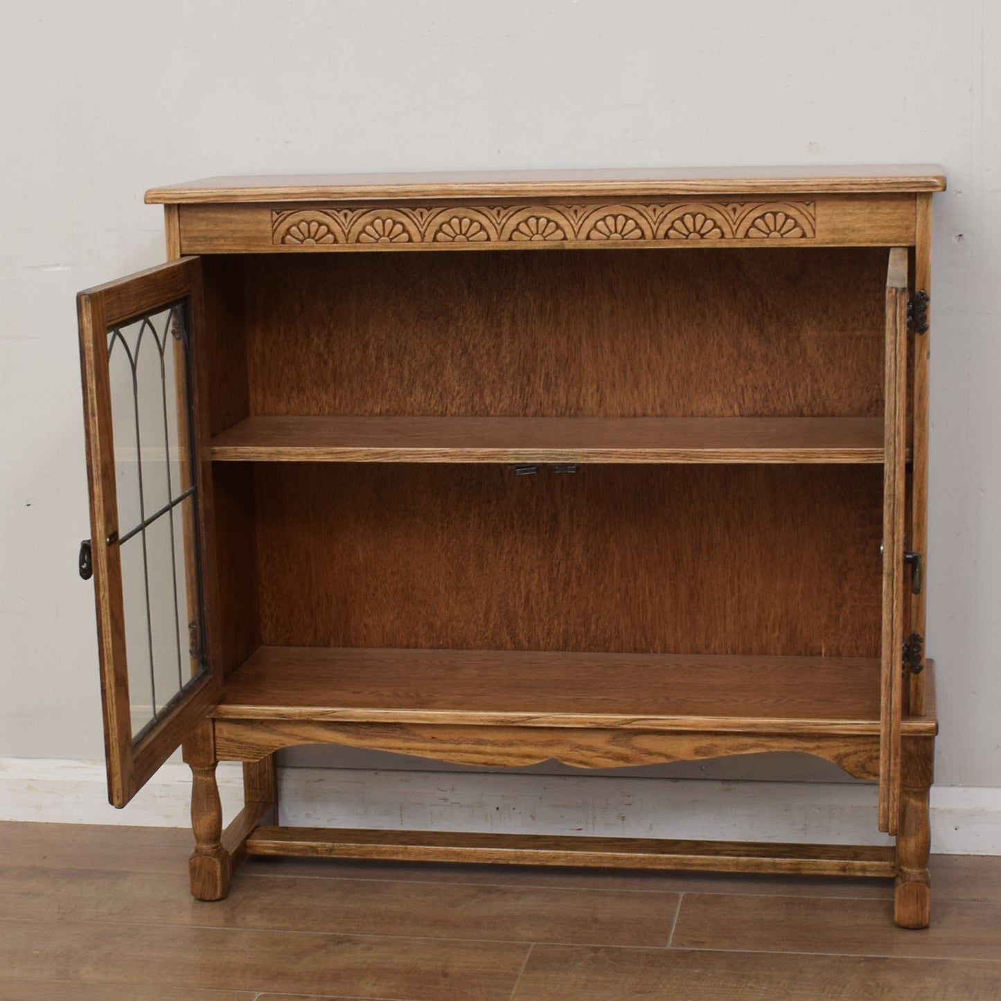 Oak Glazed Bookcase