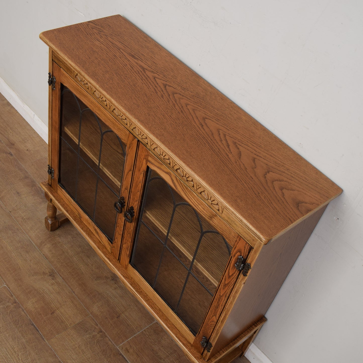 Oak Glazed Bookcase