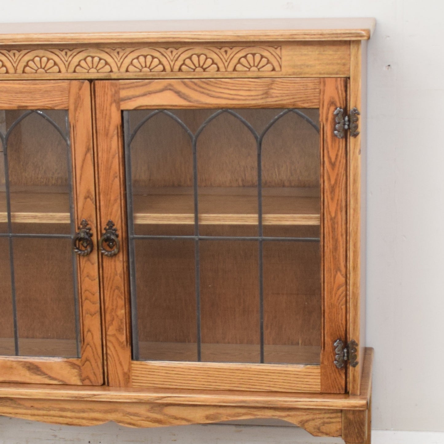 Oak Glazed Bookcase