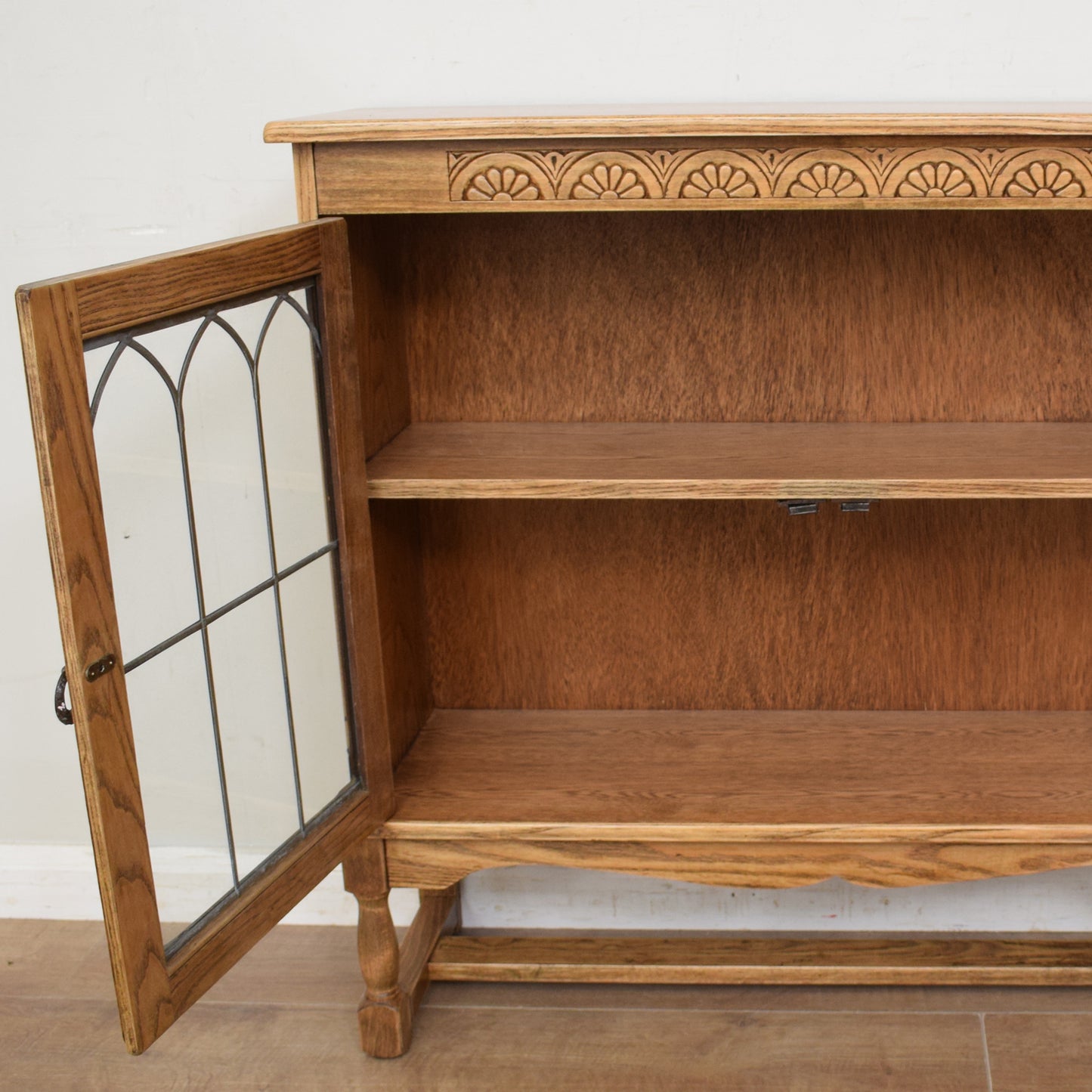 Oak Glazed Bookcase