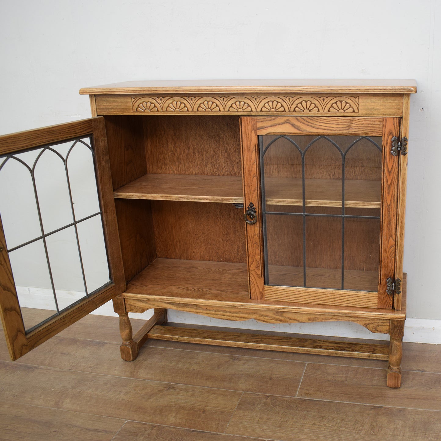 Oak Glazed Bookcase