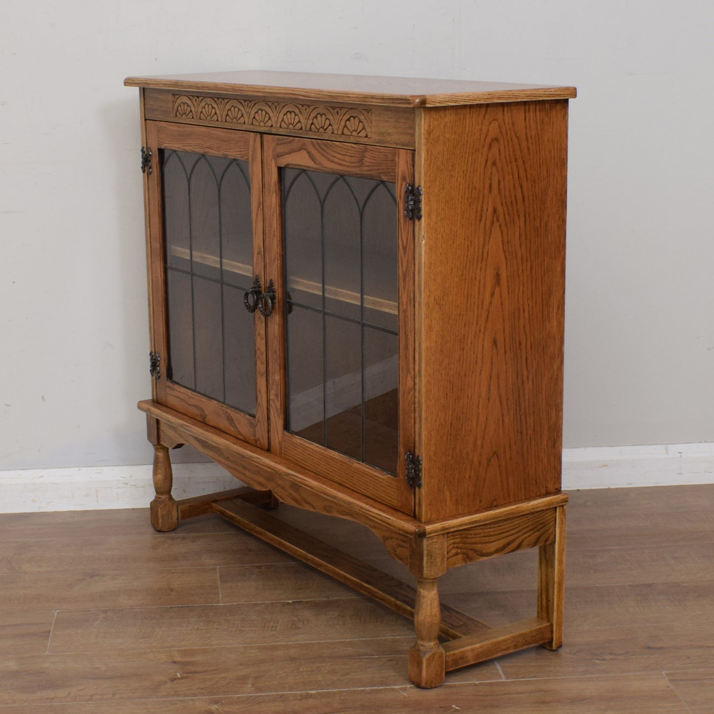 Oak Glazed Bookcase