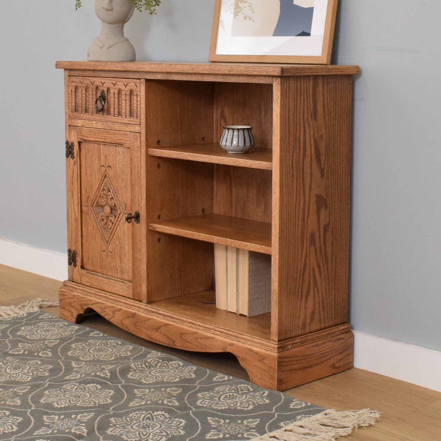 Jaycee Oak Bookcase