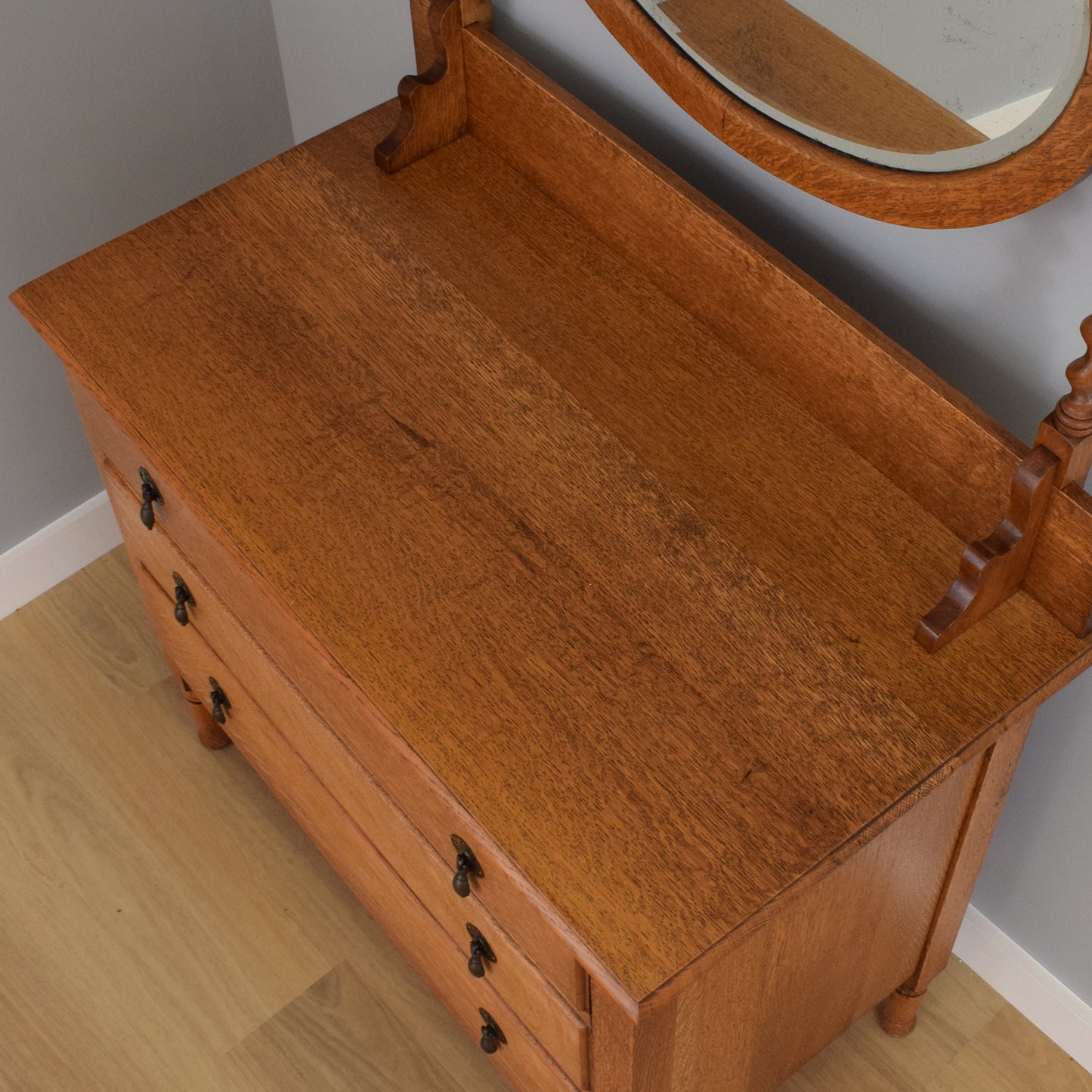 Restored Oak Dressing Table