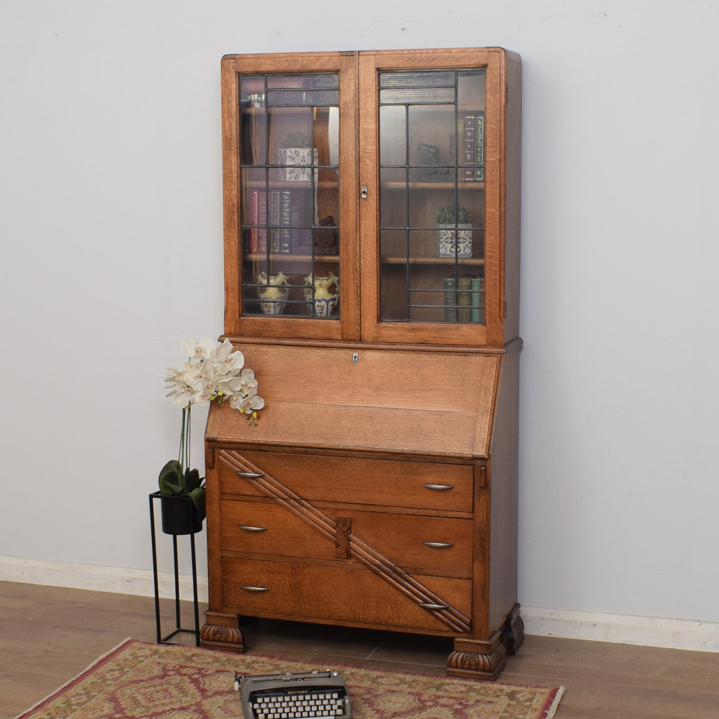 Art Deco Bureau Bookcase