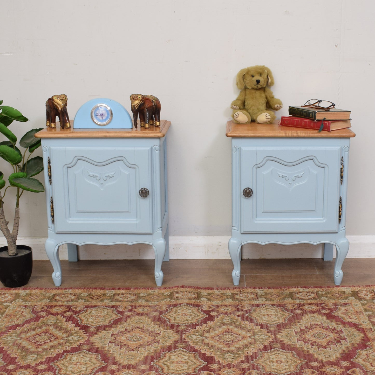 Pair of Painted French Bedsides