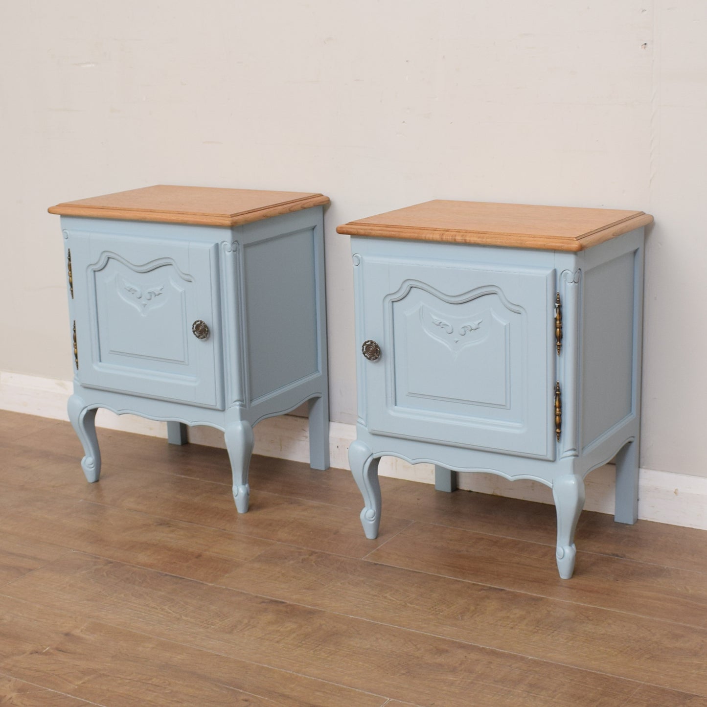 Pair of Painted French Bedsides