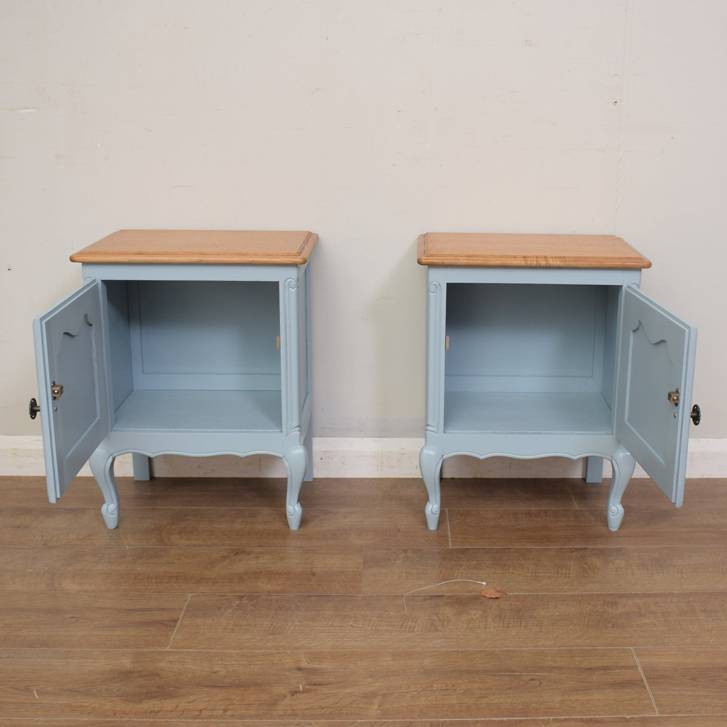 Pair of Painted French Bedsides