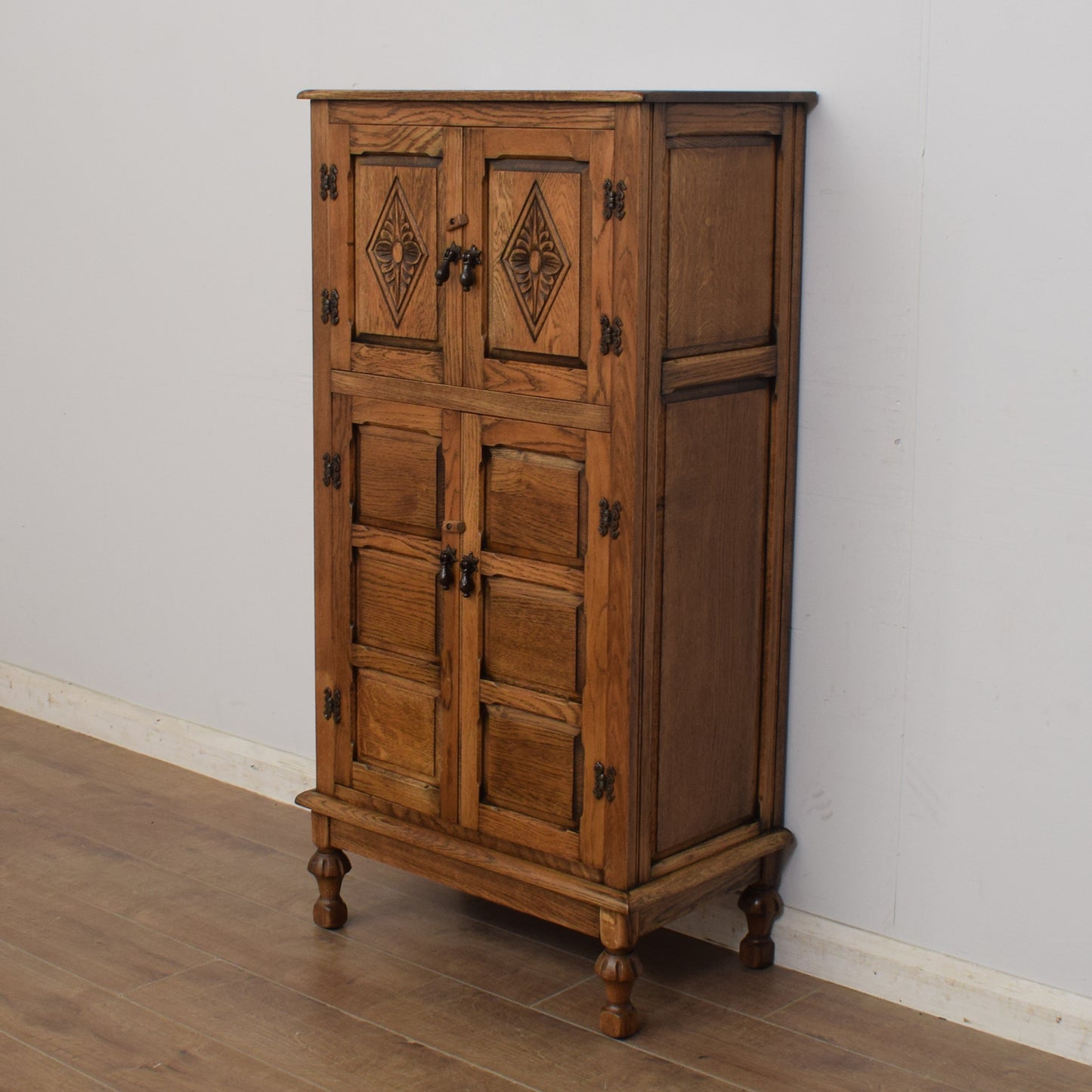Oak Drinks Cabinet