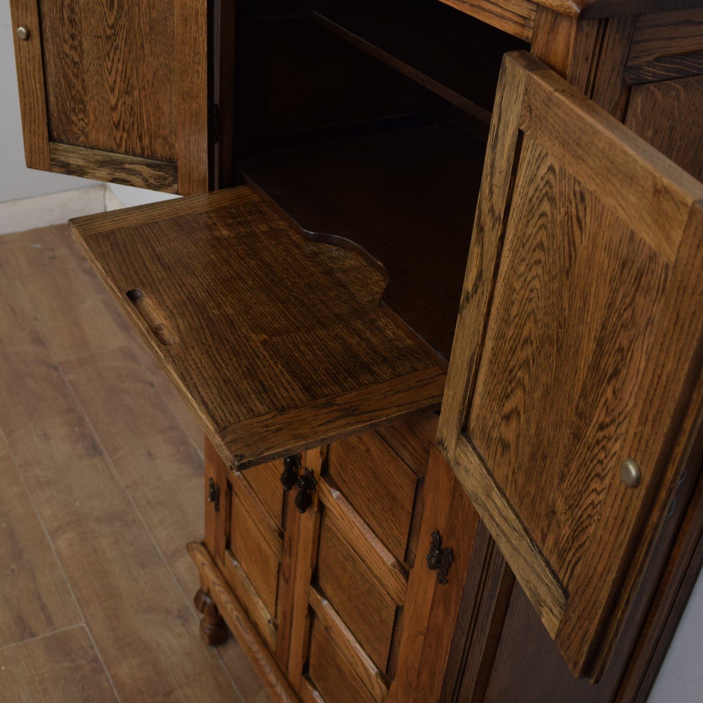 Oak Drinks Cabinet