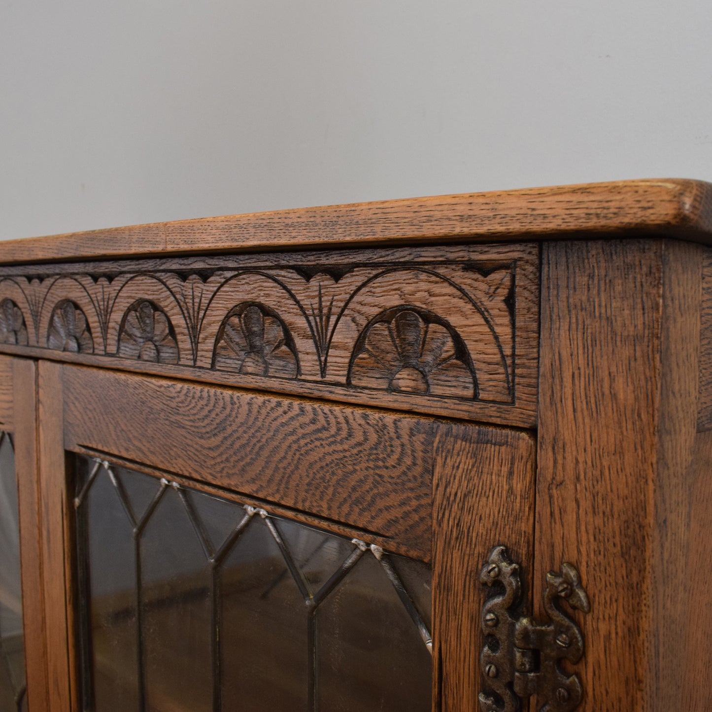 Oak Glazed Bookcase