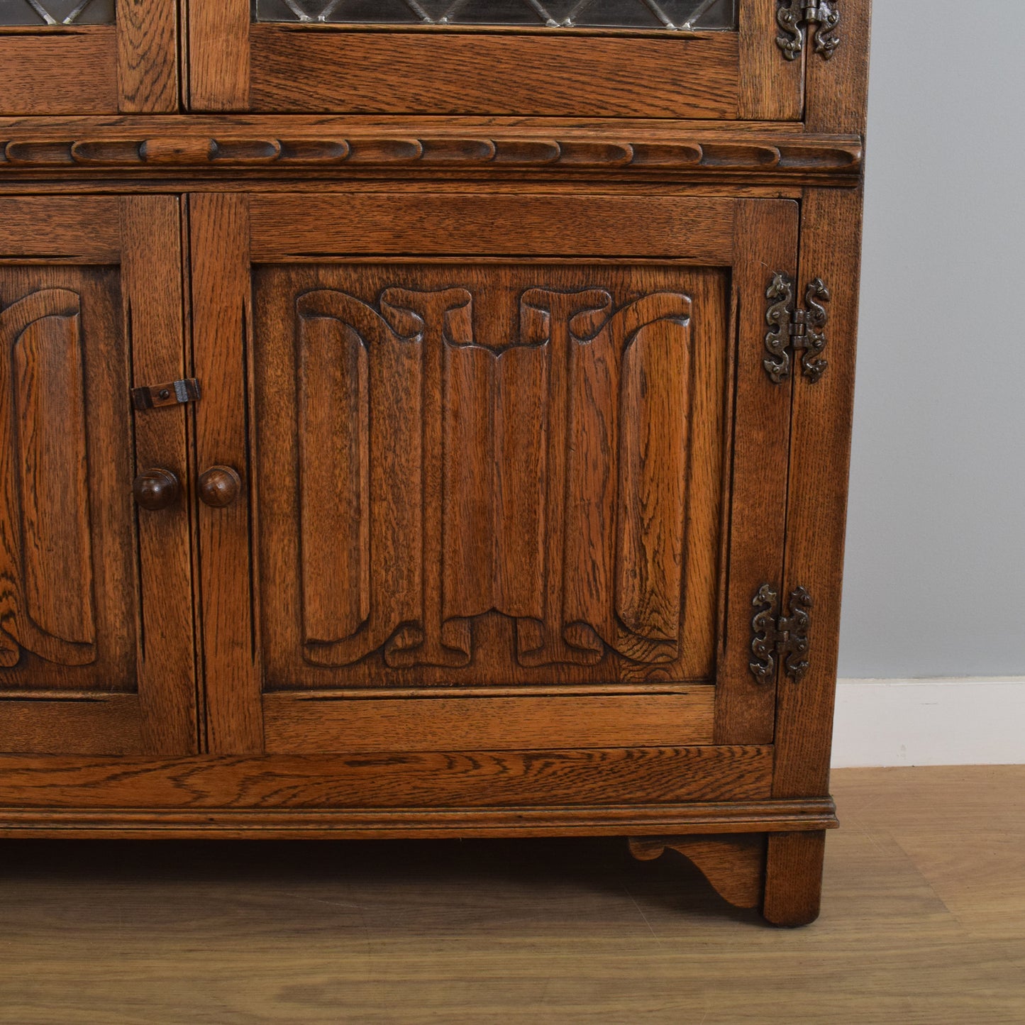 Oak Glazed Bookcase