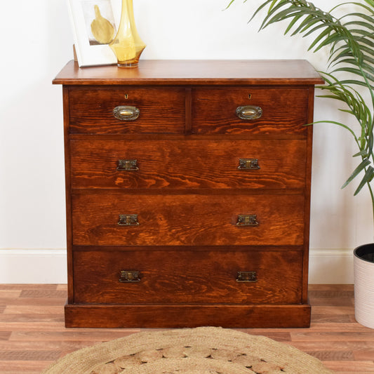 Rustic Pine Chest of Drawers