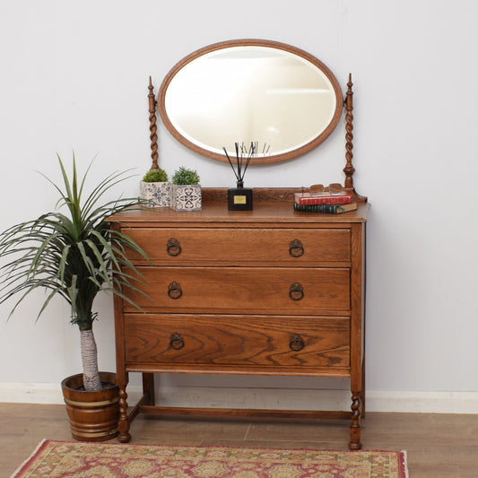 Restored Oak Dressing Table