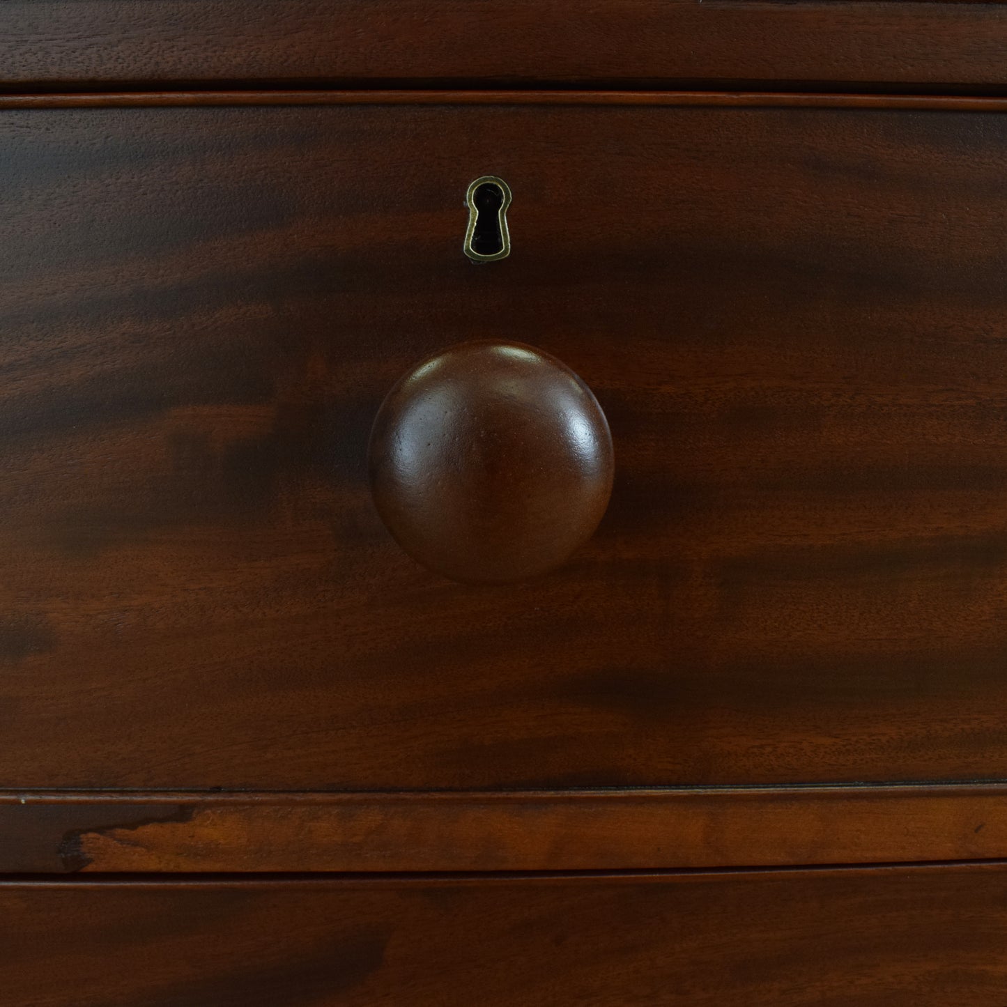 Large Mahogany Linen Press