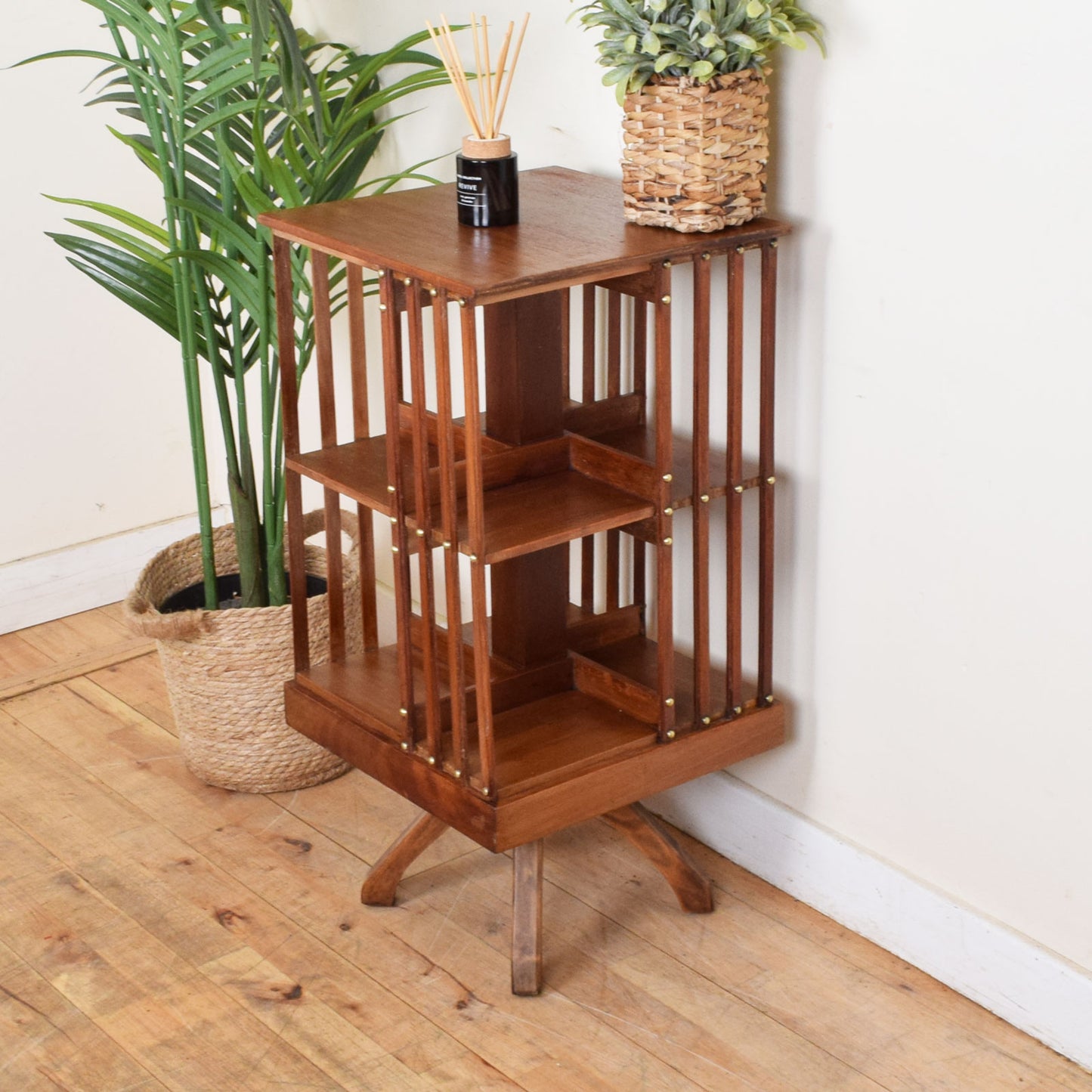 Mahogany Revolving Bookcase