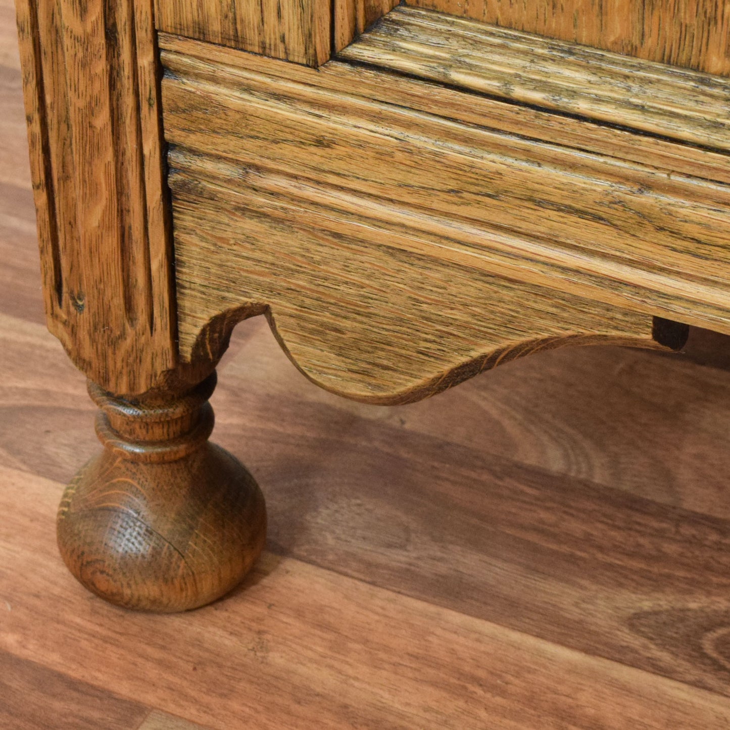 Carved Oak Blanket Box