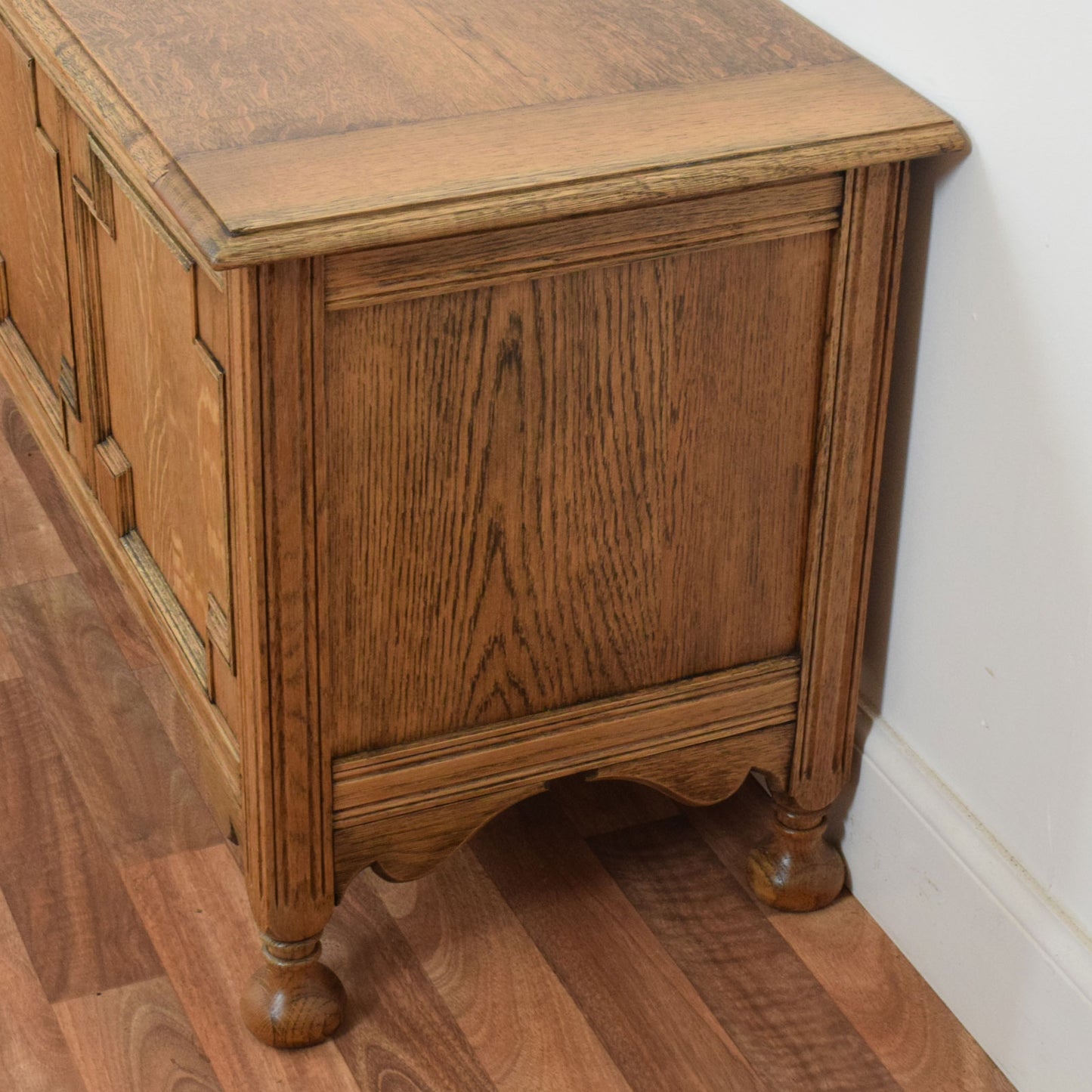Carved Oak Blanket Box