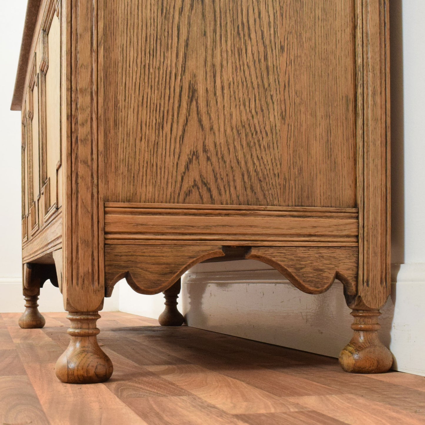 Carved Oak Blanket Box