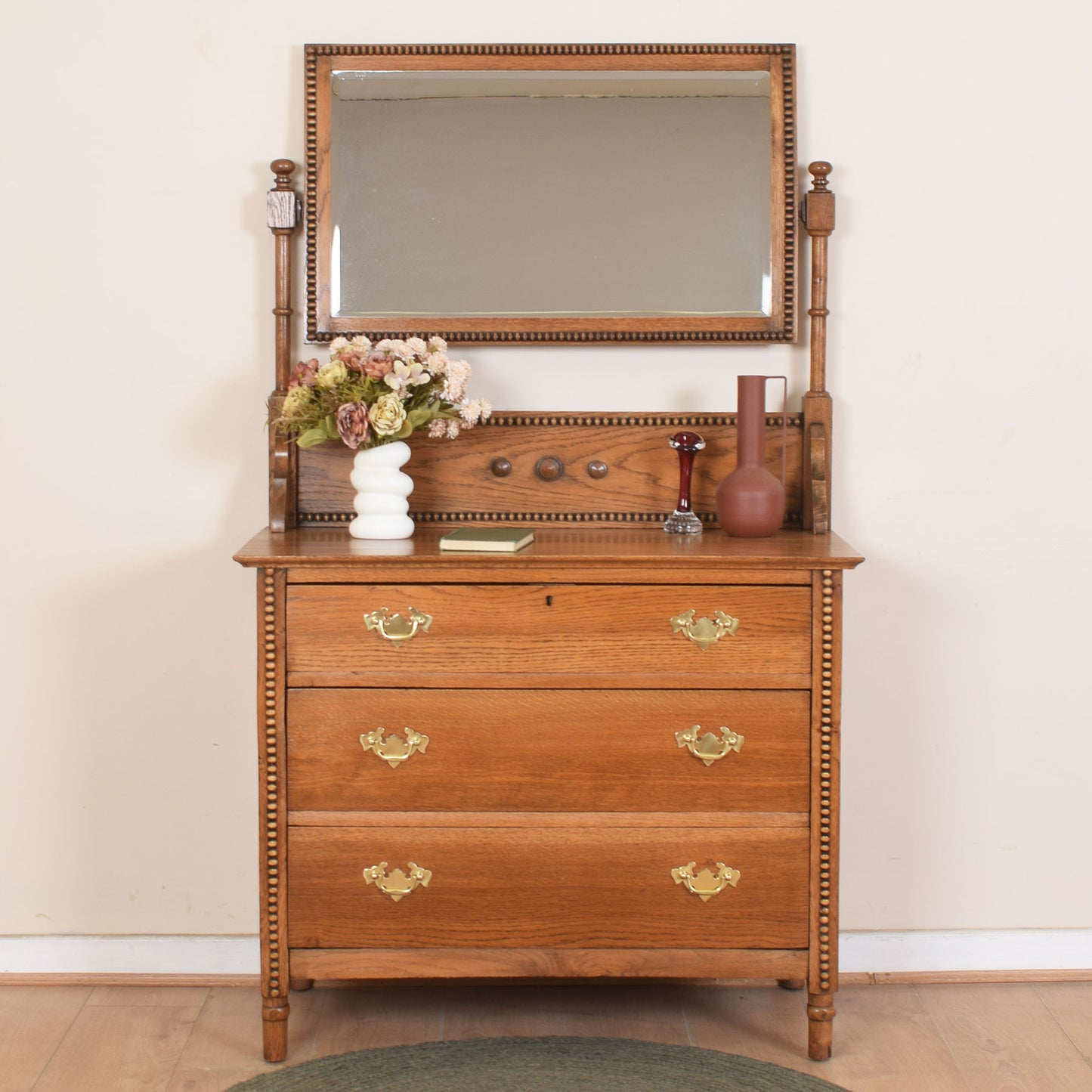 Solid Oak Dressing Table