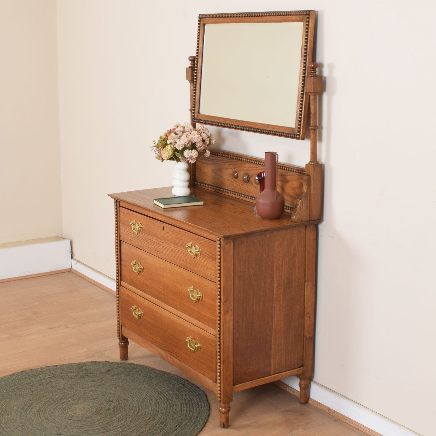 Solid Oak Dressing Table