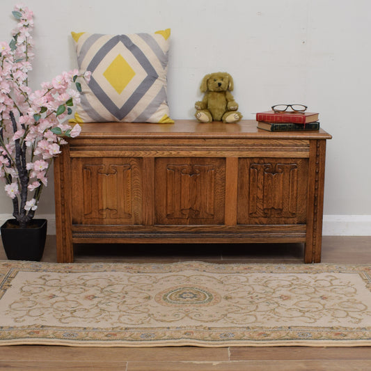 Restored Oak Blanket Box