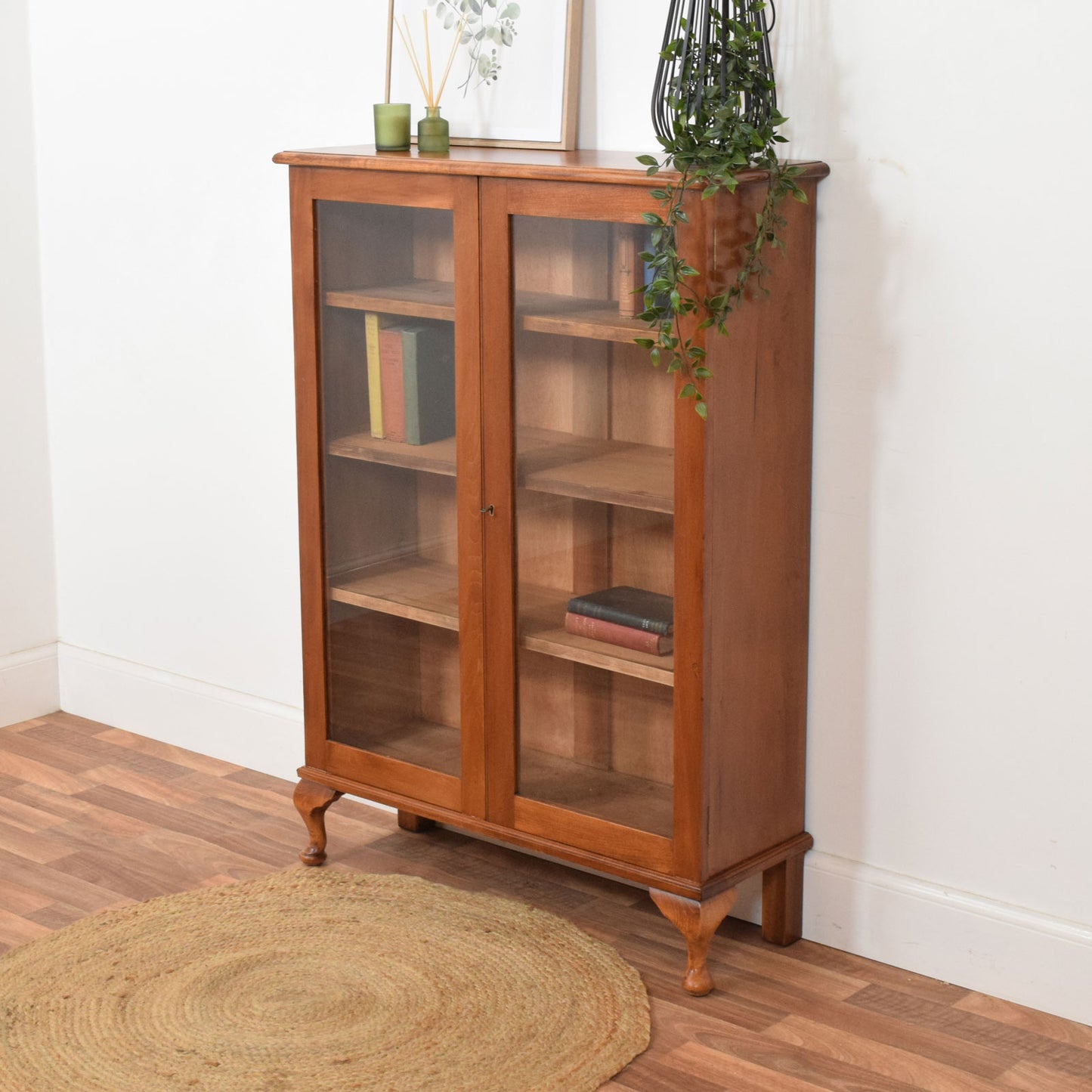 Glazed Mahogany Bookcase