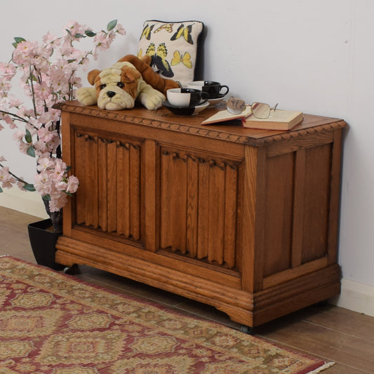 Restored Oak Blanket Box