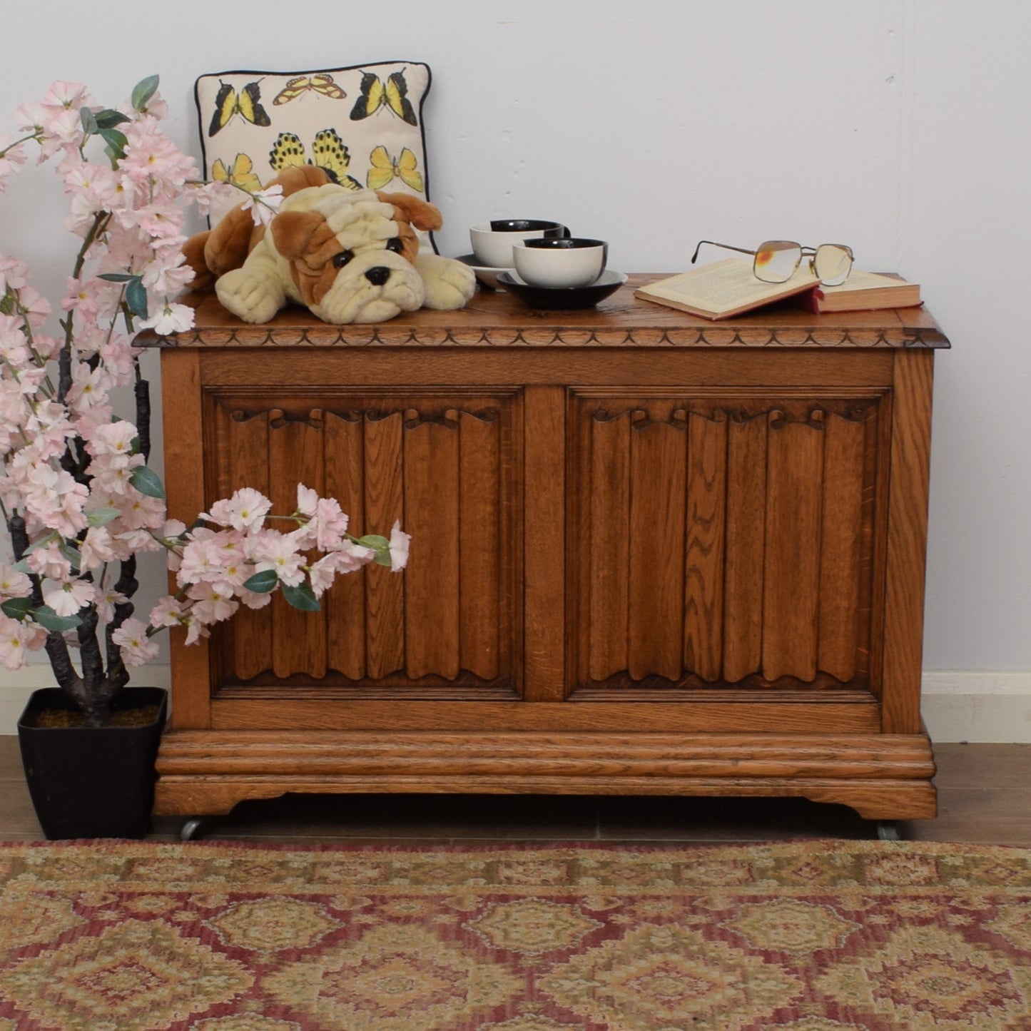 Restored Oak Blanket Box