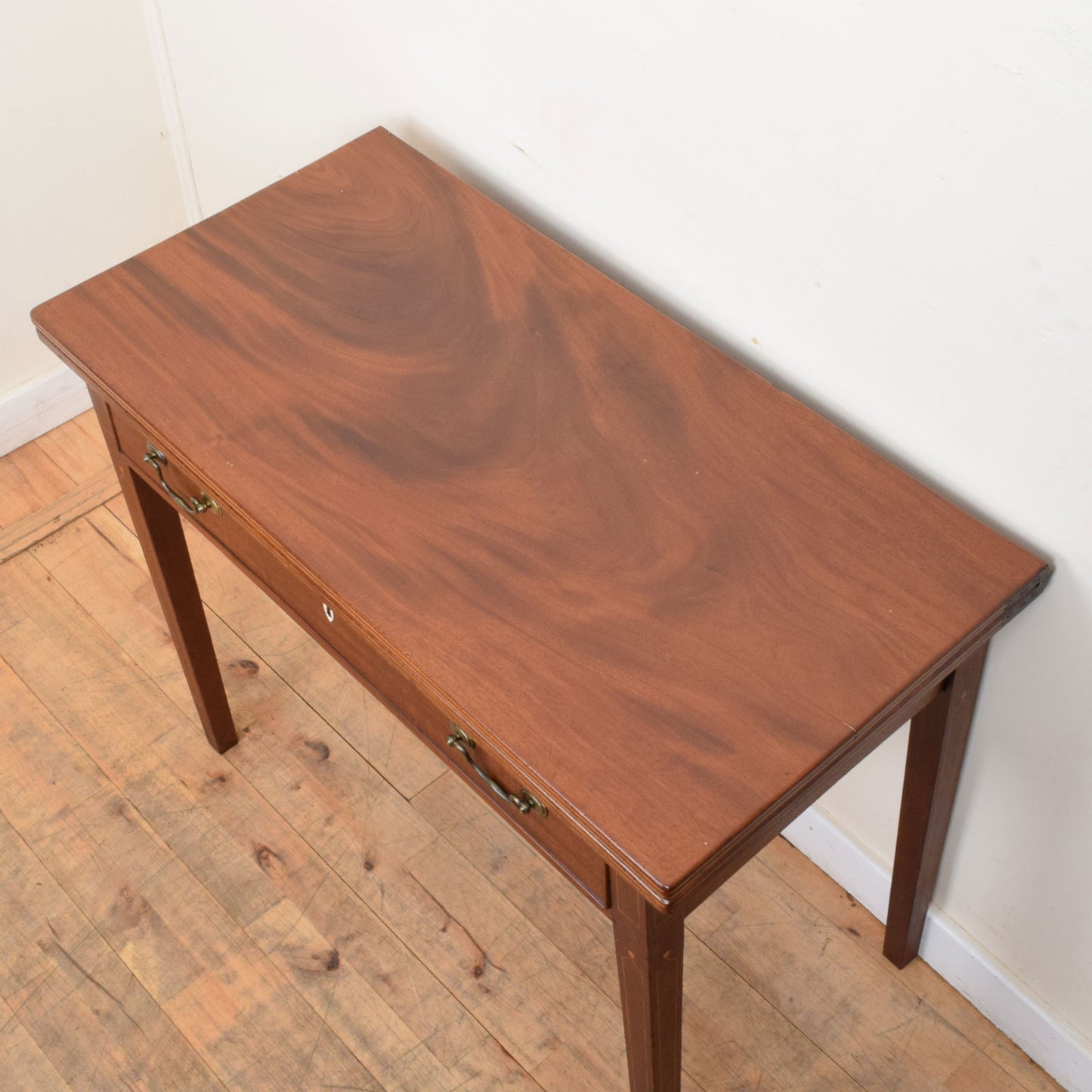 Inlaid Folding Console Table