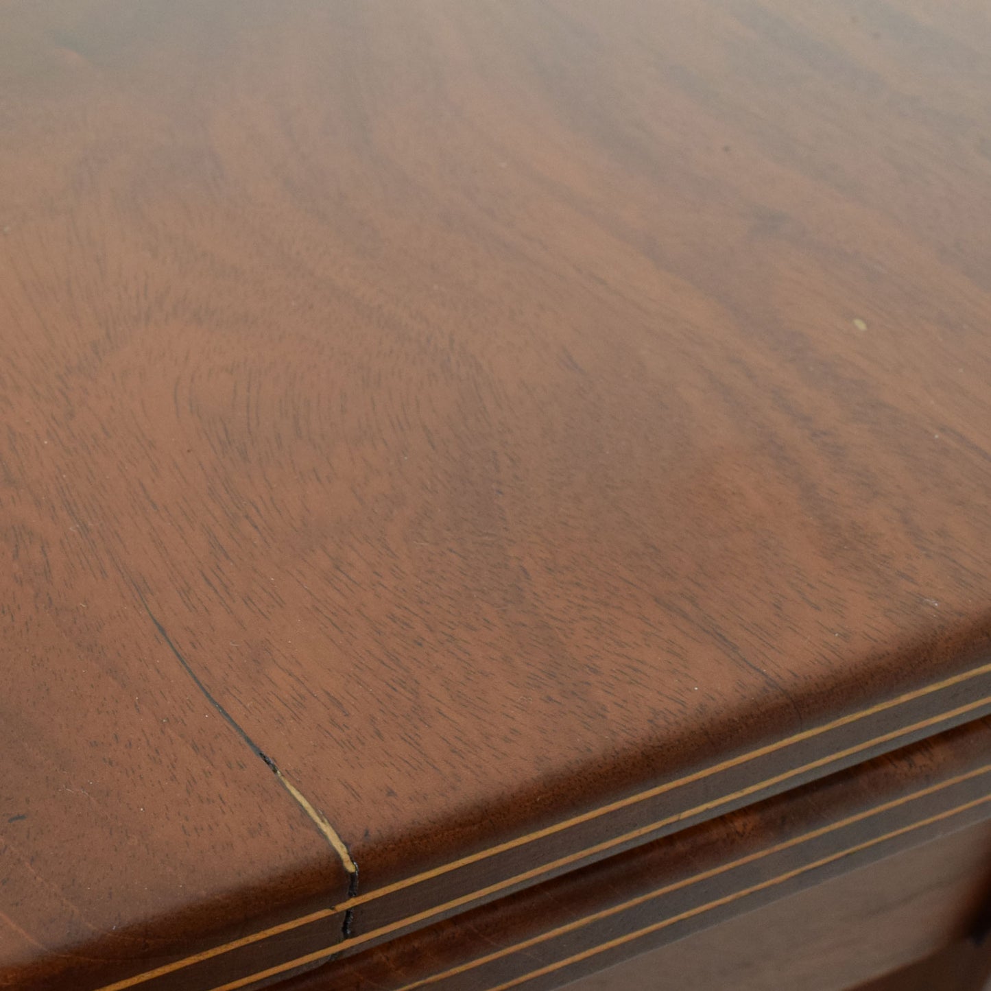 Inlaid Folding Console Table