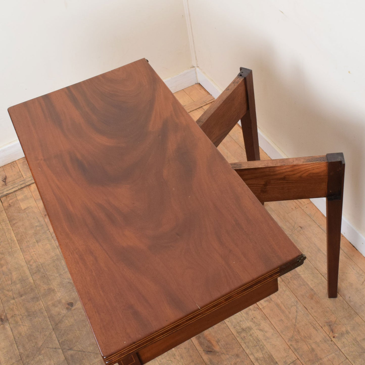 Inlaid Folding Console Table