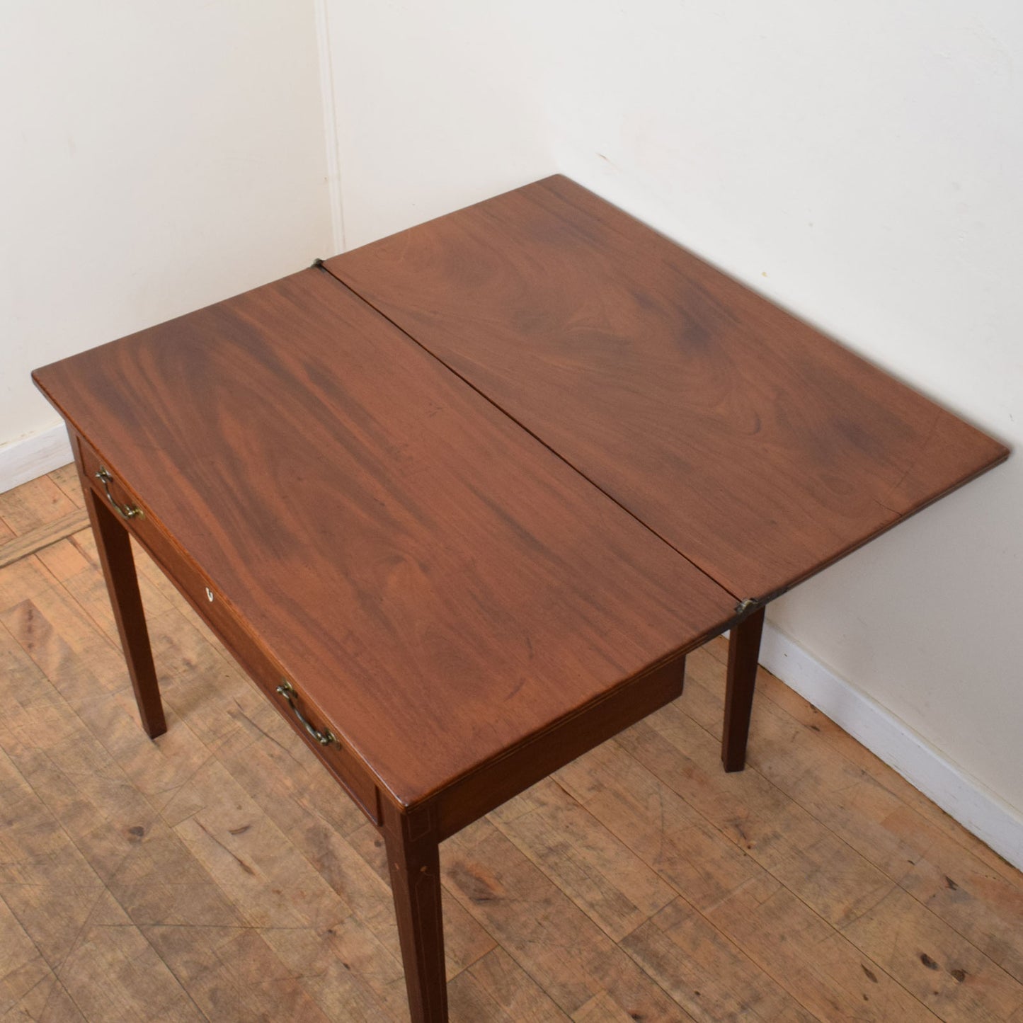 Inlaid Folding Console Table