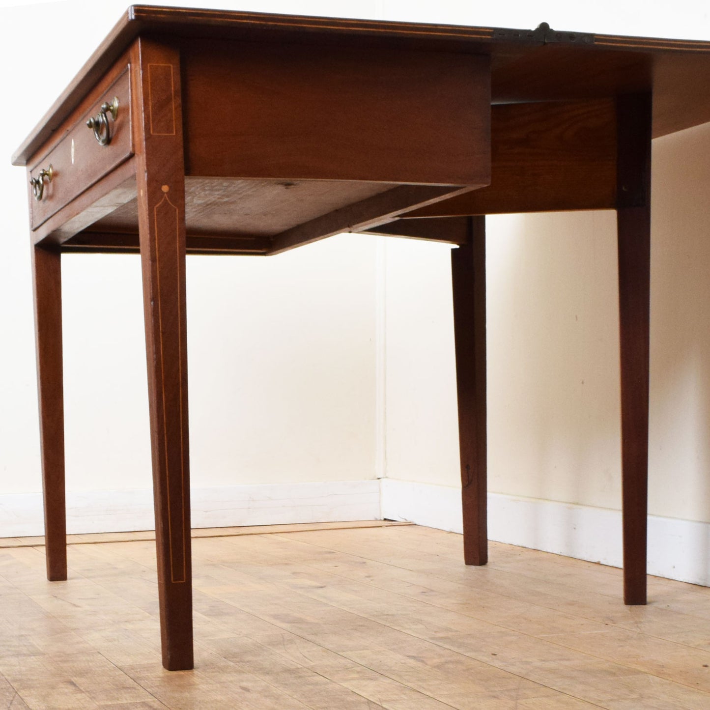 Inlaid Folding Console Table