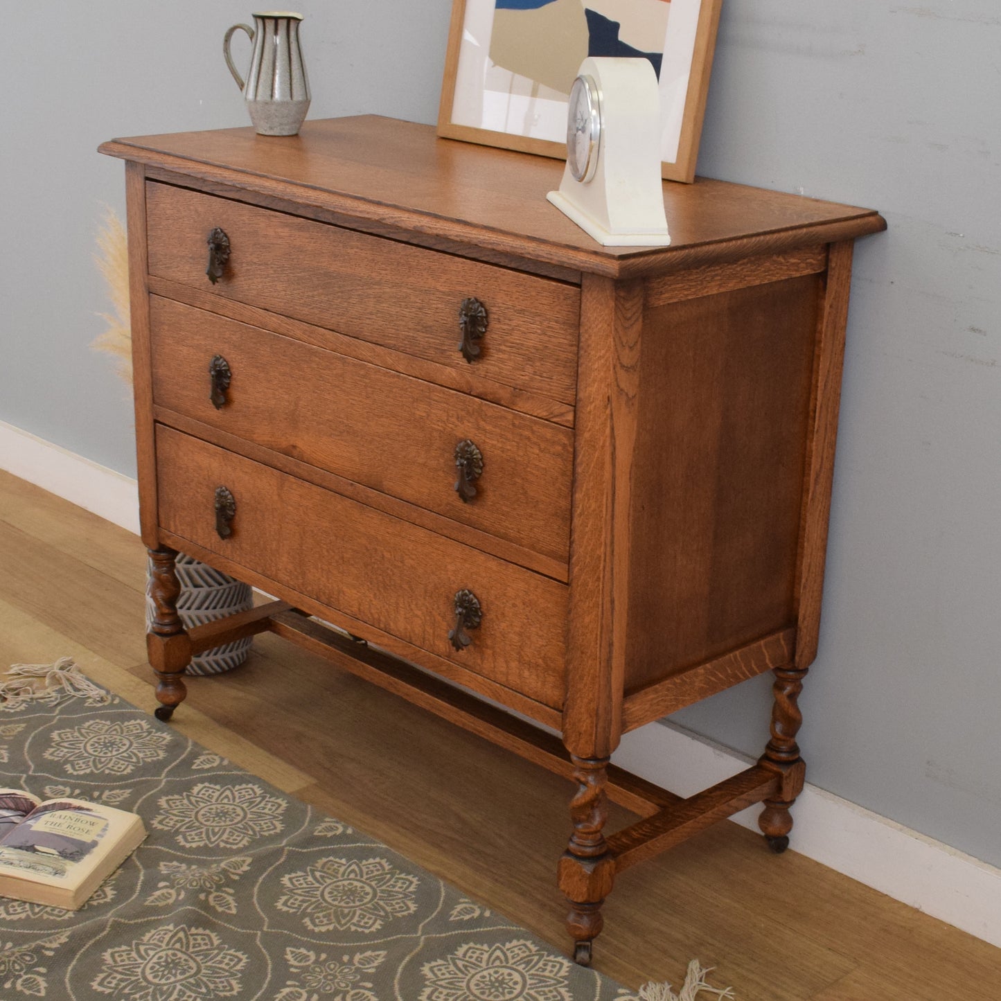 Restored Oak Chest of Drawers