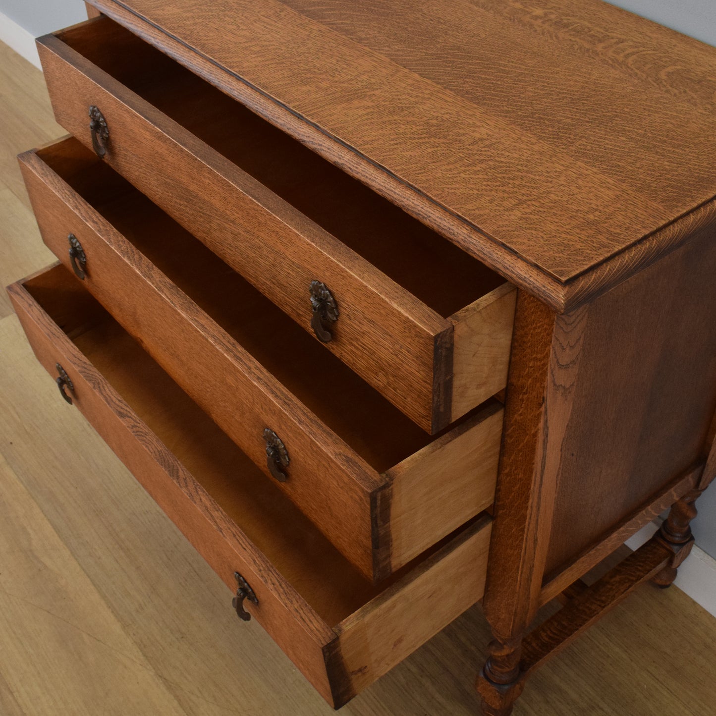 Restored Oak Chest of Drawers