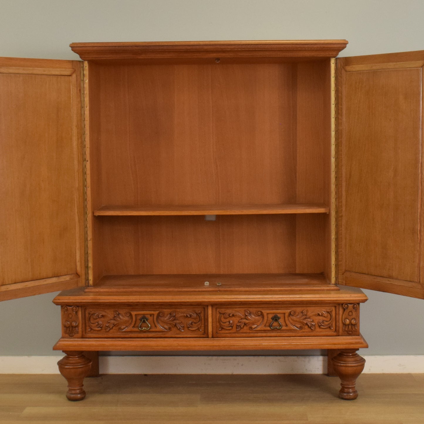 Carved Oak Cabinet