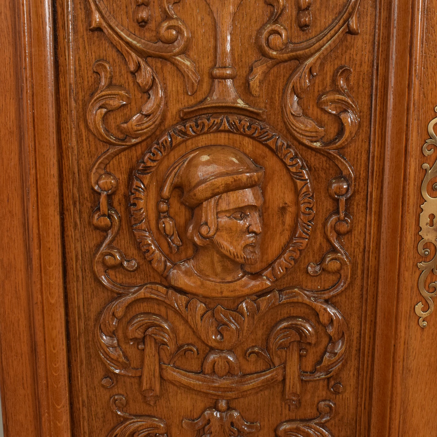 Carved Oak Cabinet