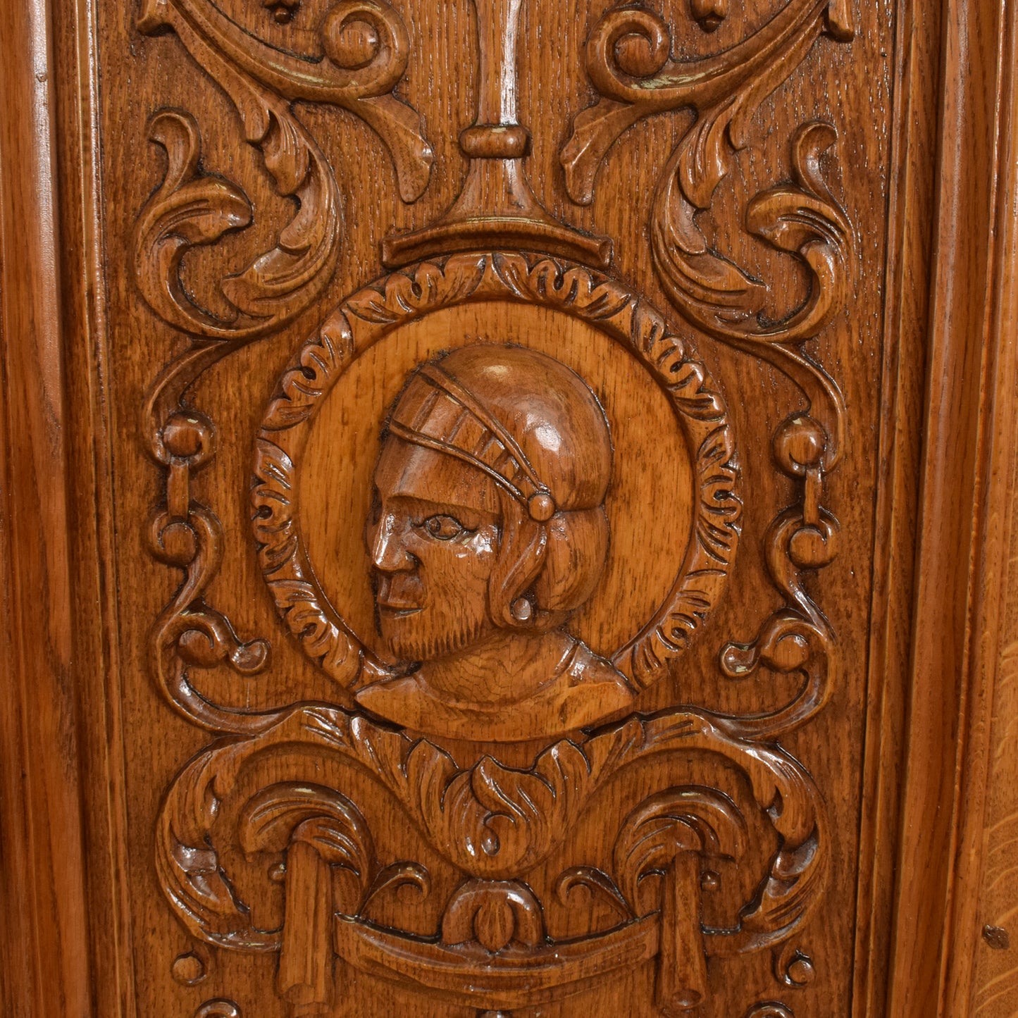 Carved Oak Cabinet