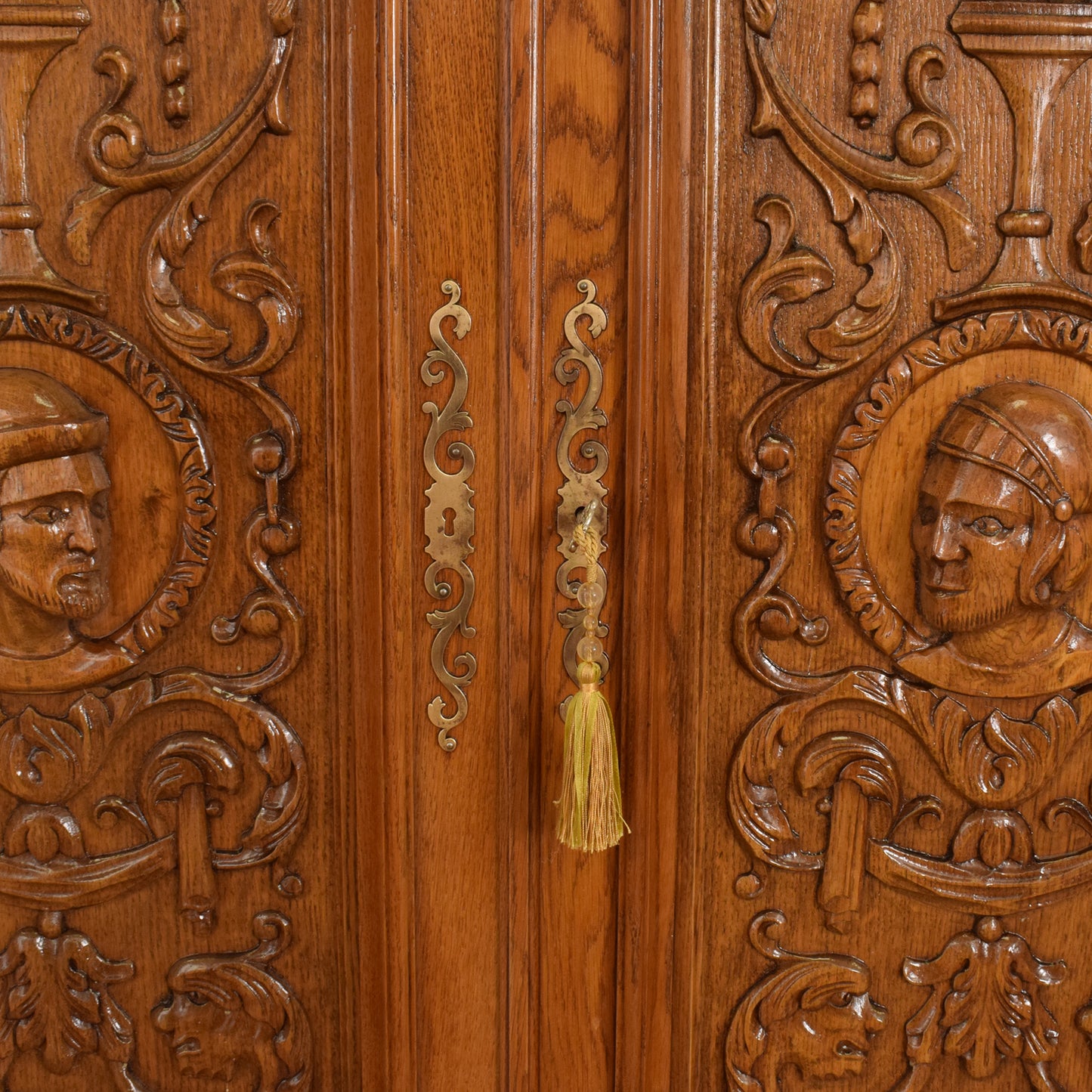 Carved Oak Cabinet