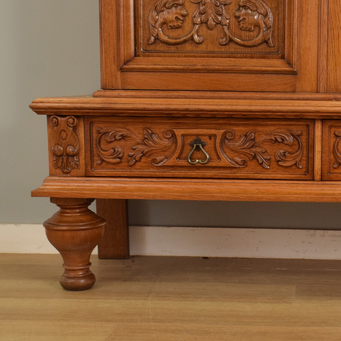 Carved Oak Cabinet