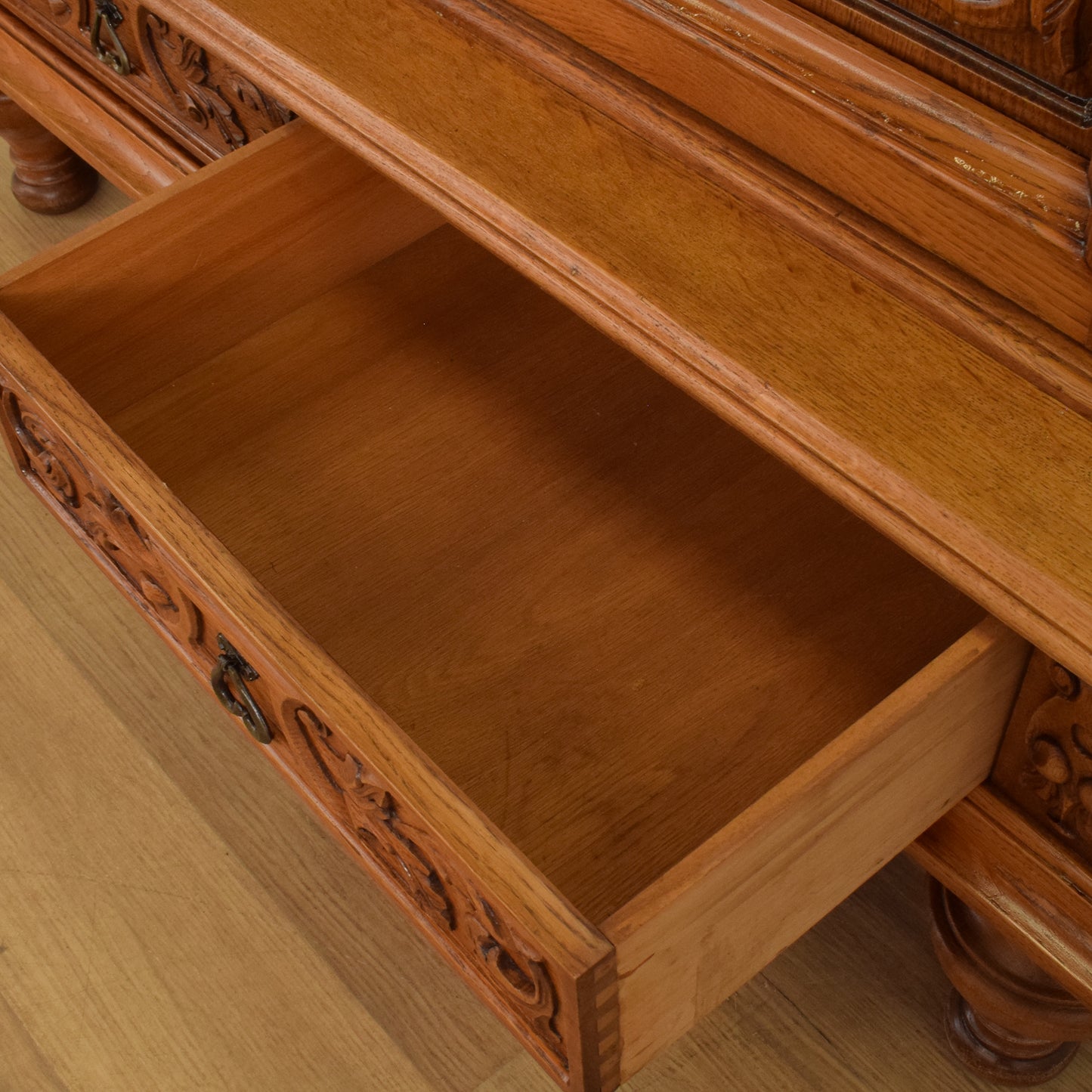 Carved Oak Cabinet
