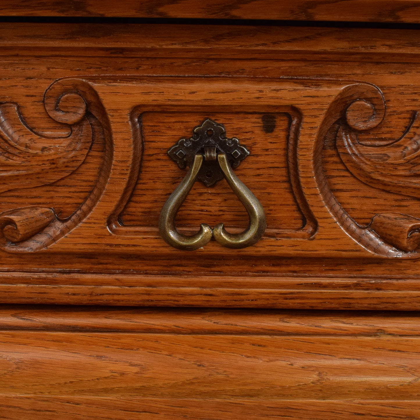 Carved Oak Cabinet