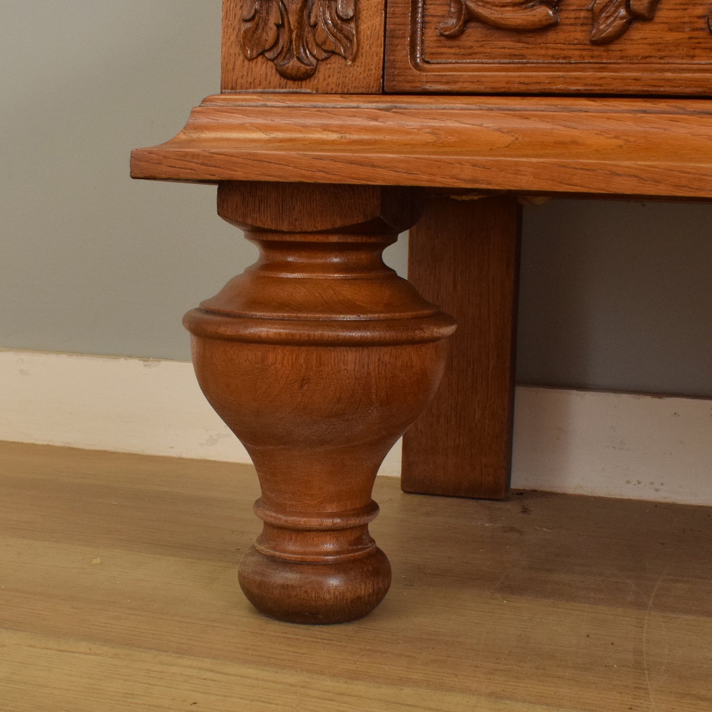 Carved Oak Cabinet