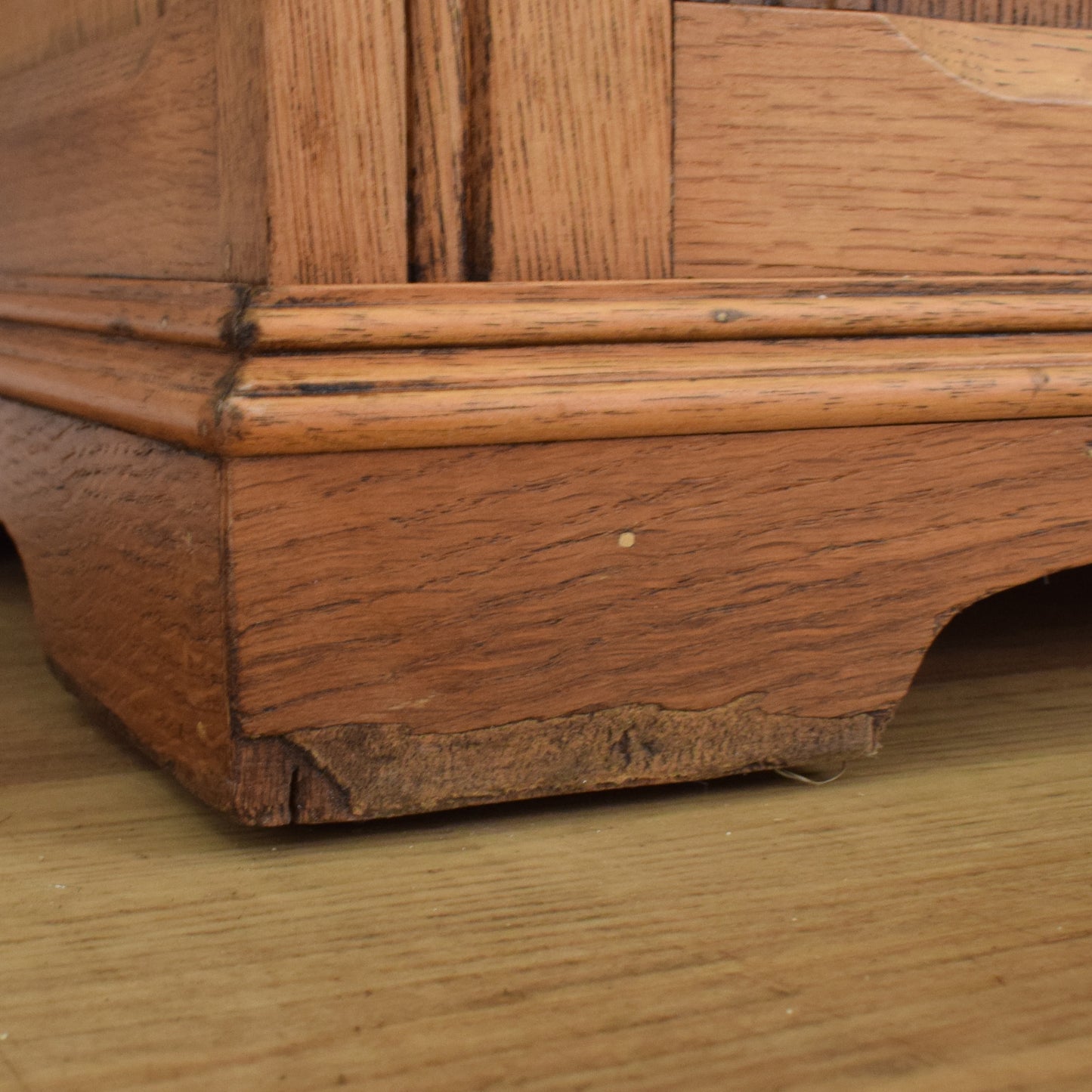 Refinished Oak Monks Bench