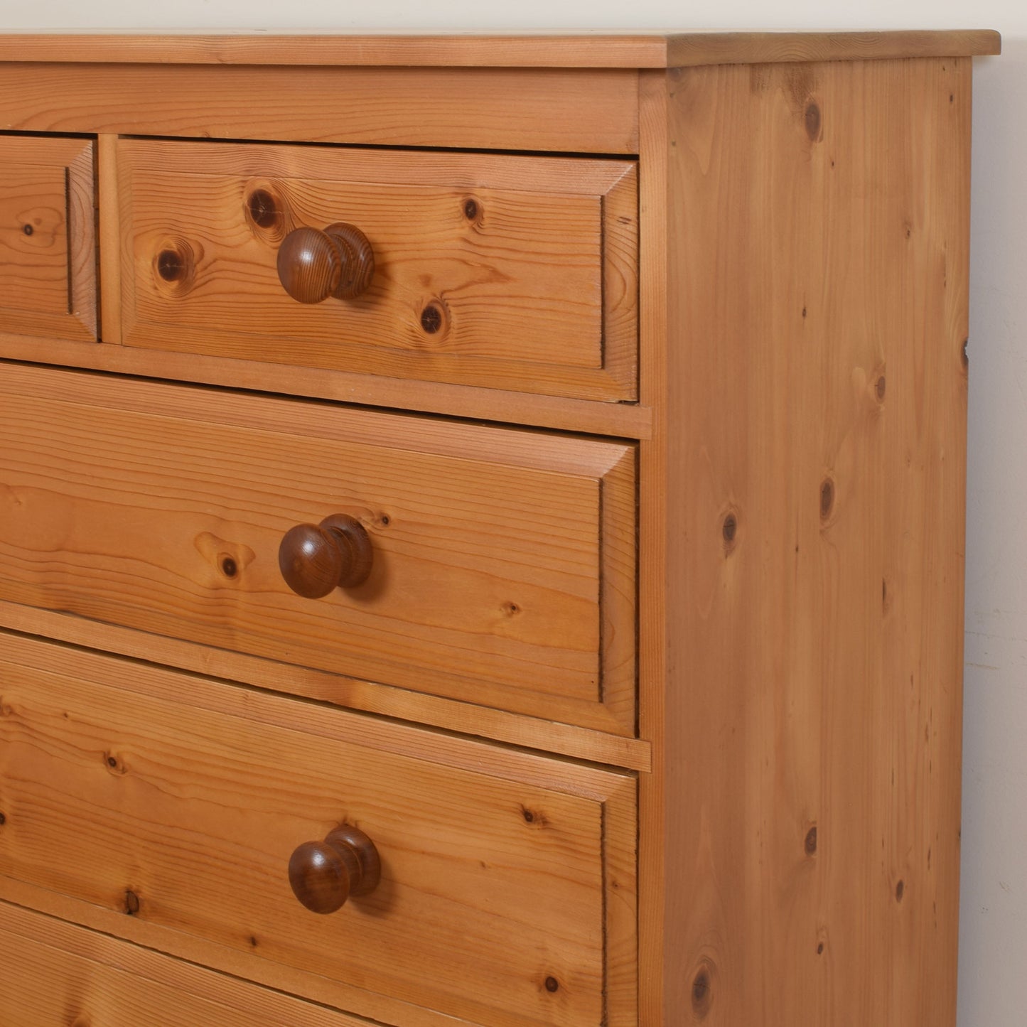 Solid Pine Chest Of Drawers.