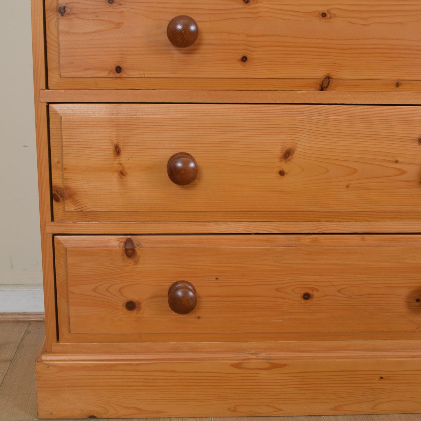 Solid Pine Chest Of Drawers.