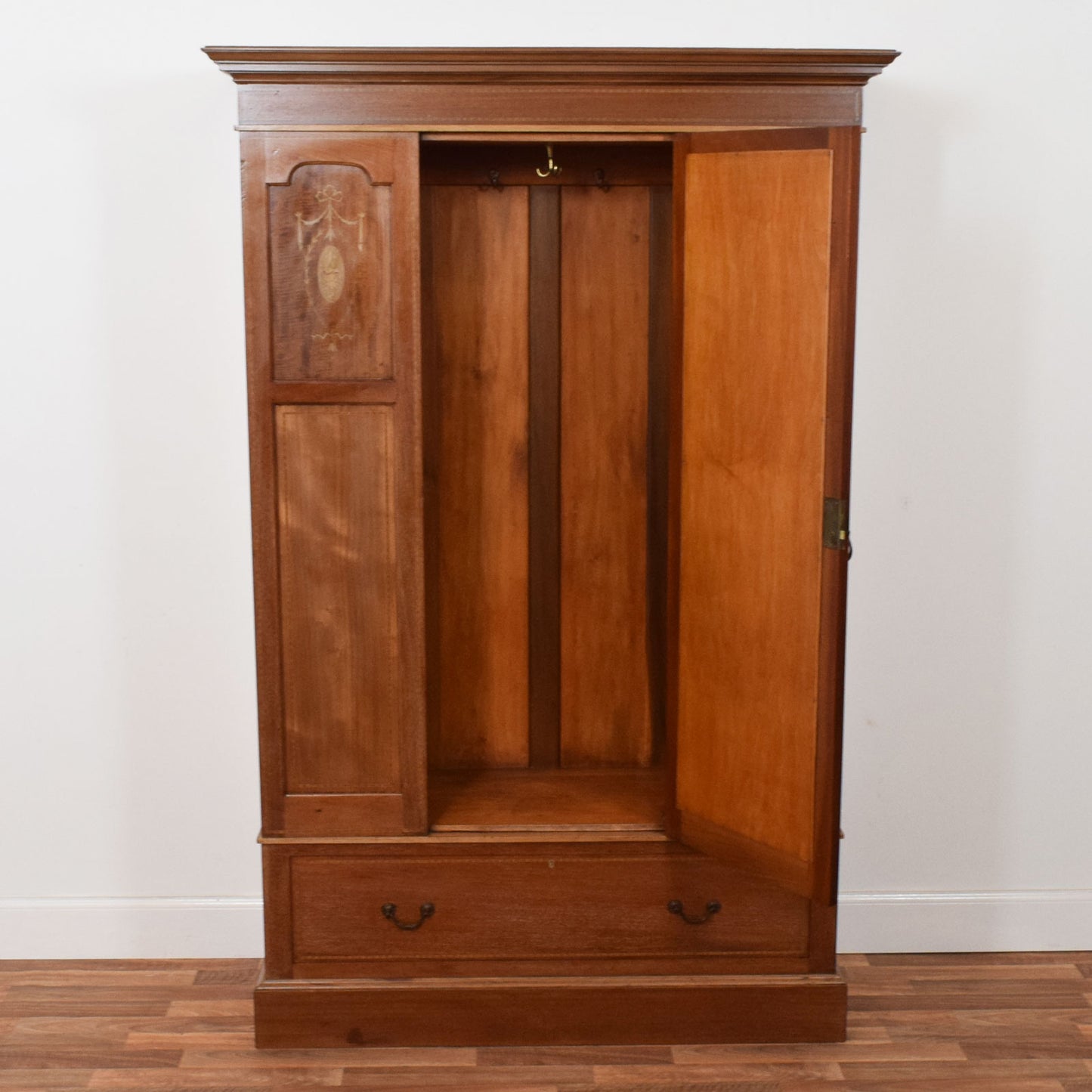 Inlaid Mahogany Hallrobe